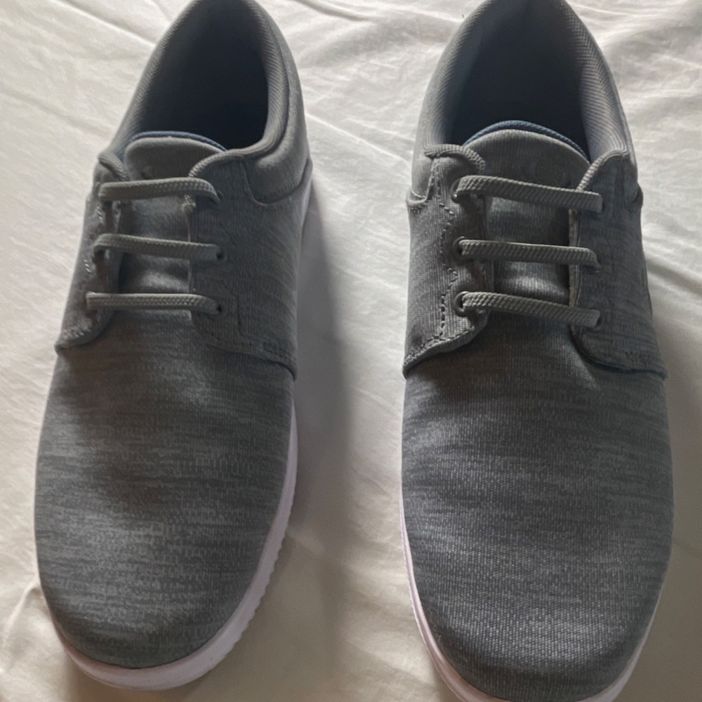 Under Armour Lightweight Golf/Casual Shoes Gray White Comfort Sneakers - Picture 2 of 8